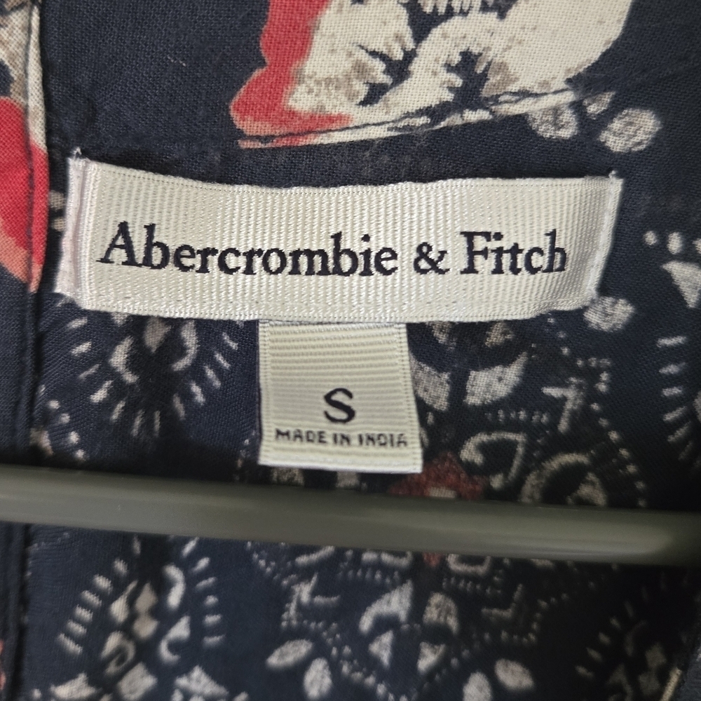 Abercrombie | Navy Long Sleeve Short Jumpsuit Size Small - Picture 8 of 10